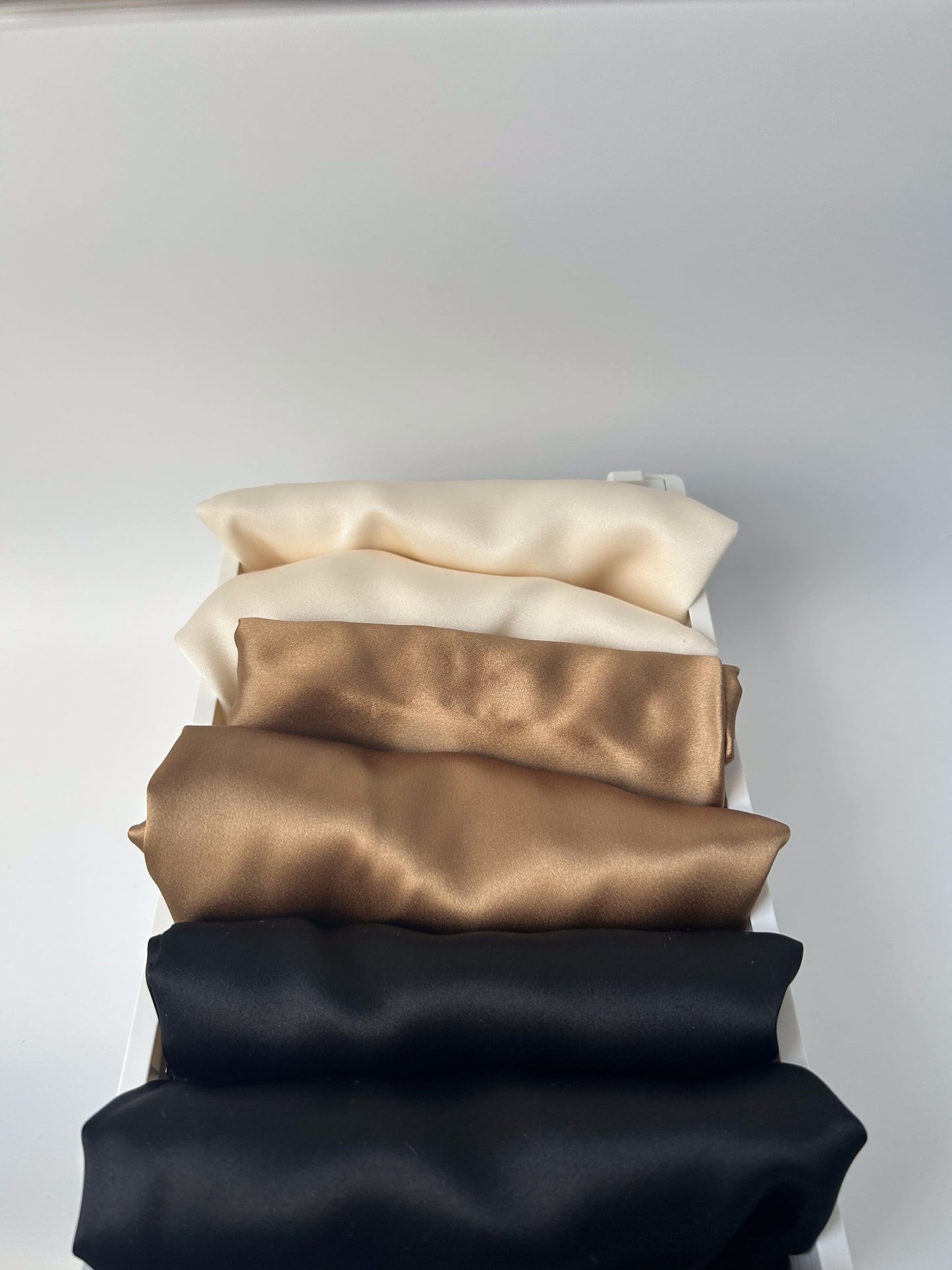 CREAM SILK SATIN PILLOWCASE