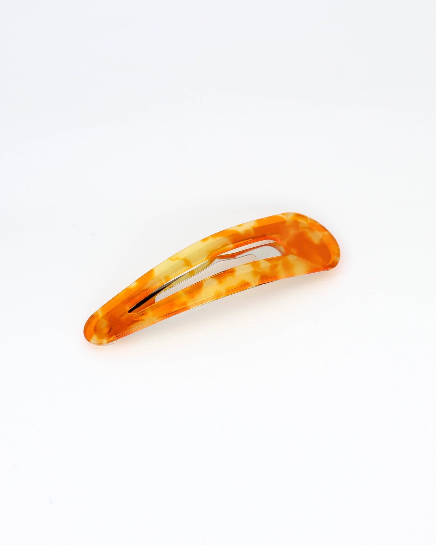 ORANGE BARRETTE - HANDMADE